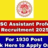 MPPSC Assistant Professor Recruitment 2025